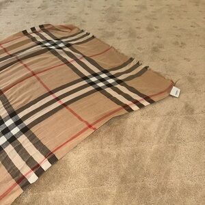 Burberry Check Wool Silk Scarf